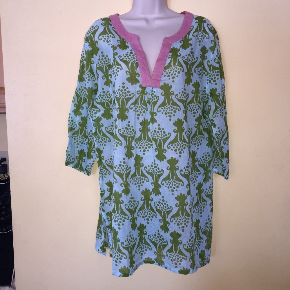 ROCK FLOWER PAPER cotton tunic/3/4 sl/India